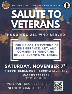 Salute to Veterans WaterFire Flyer